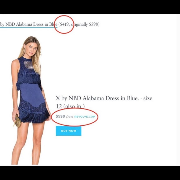 Cobalt Blue NBD Fringe Dress - Picture 2 of 4